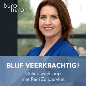 Online workshop blijf veerkrachtig header met Rani Zuijdervliet