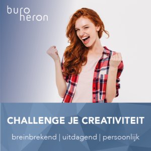 Foto voor challenge je creativiteit met een juichende vrouw